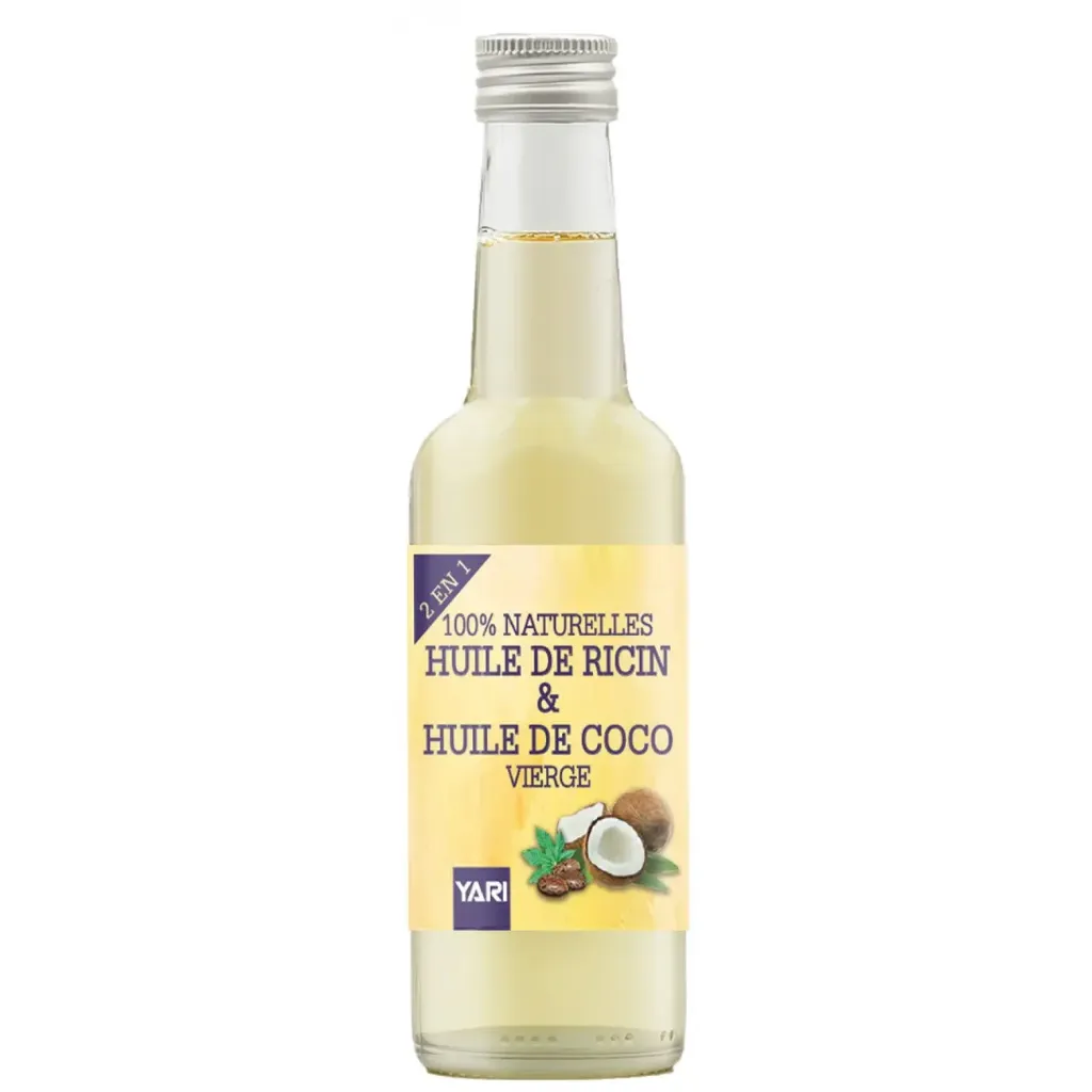 YARI Huile Ricin et Coco 100% PURE 250ml