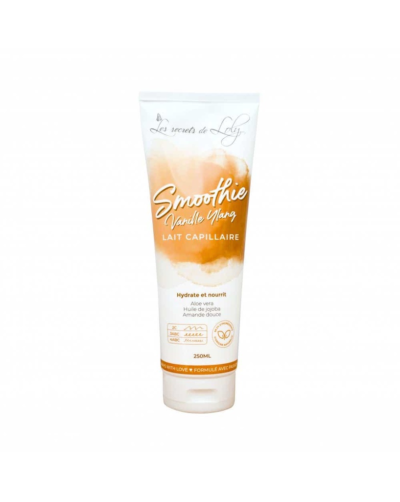 LES SECRETS DE LOLY Lait Capillaire Hydratant Smoothie Vanille Ylang 250ml